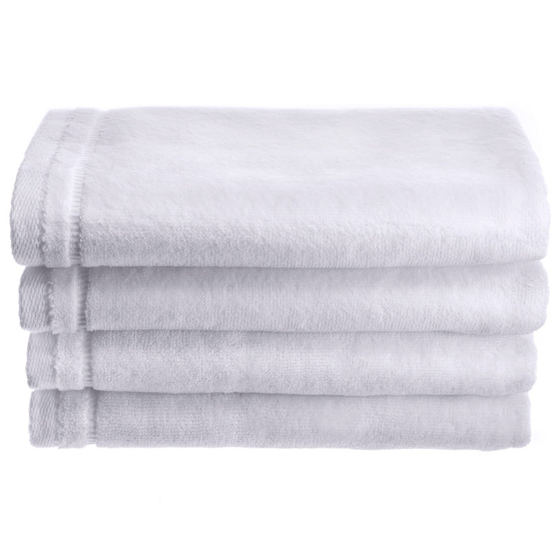 100% Cotton Fingertip Towel, White