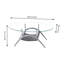 Glass Coffee Table Oval With Storage, Living Room Modern End Table Sofa Side Table Tea Table Glass With Chrome Legs For Home Office Waiting Reception Furniture