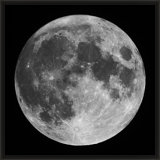 Lunar View 2' Framed Graphic Art Print on Glass