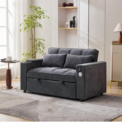 2 Seater Fabric Sofa Bed