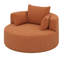 Fauteuil d'appoint pivotant avec 3 coussins amovibles-115839031