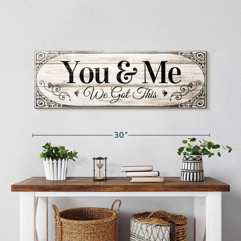 «Couples Quotes We Got This Couples Quote», reproduction sur toile, H 10 po x l 30 po x P 1,25 po