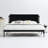 Heavy Duty Metal Platform Bed Frame with Headboard, No Box Spring Needed, Sturdy Steel Slat Support-1059205015-1052908564