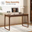 Table de travail 47,24 pouces en bois massif minimaliste nordique avec tiroir de rangement pour bureau à domicile