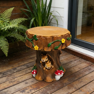 Tabouret de patio en résine 12,6 po Chemr