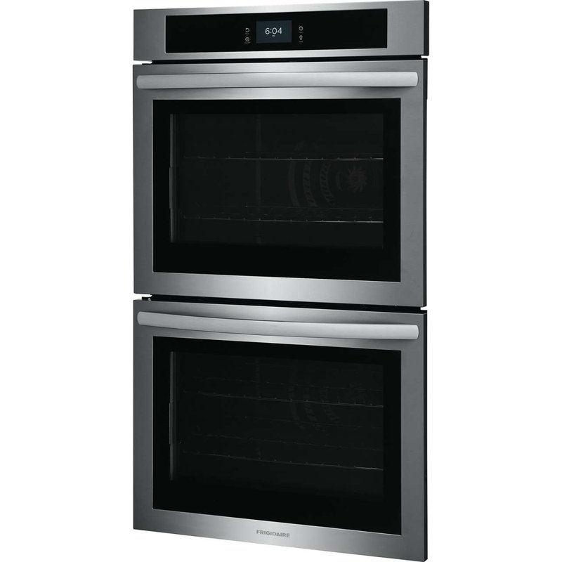 Frigidaire 30" 10.6 cu. ft Self-Cleaning Convection Electric Double Wall Oven, Stainless Steel, Stainless Steel