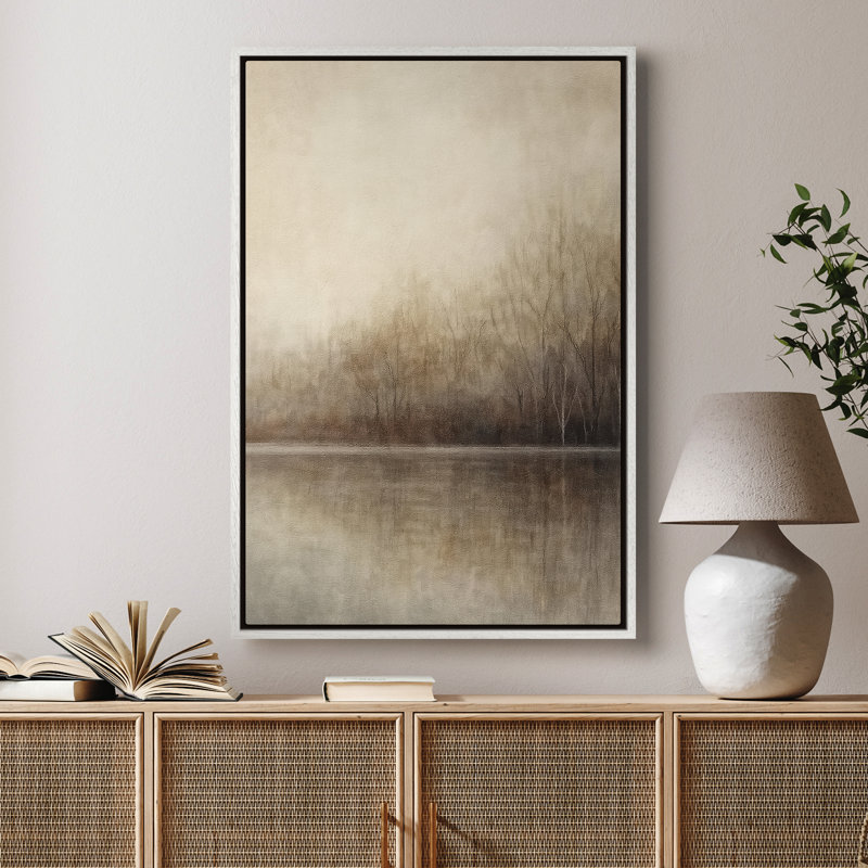 Framed Canvas Wall Art - Vintage Abstract Wall Prints for Bedroom - 24"x36", 36" H x 24" W, White