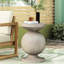 Table de bout d'appoint charmante sans assemblage - console de conception moderne en béton léger Essential