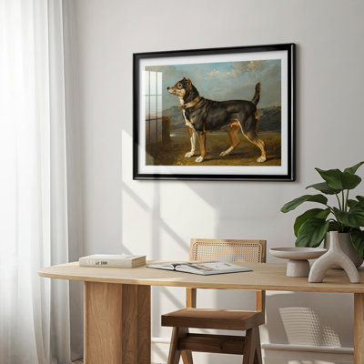 Portrait of a Dog (Staffordshire Bull Terrier)-James Ward-Framed Print with Mat and glass-c. early 19th Century