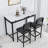 3 Piece Kitchen Dining Table Set for Small Spaces,Apartment,Breakfast