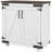 Farmhouse Sideboard with Barn Door and Adjustable Shelf