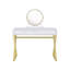 Bureau de meuble-lavabo avec miroir et plateau à bijoux Coleen