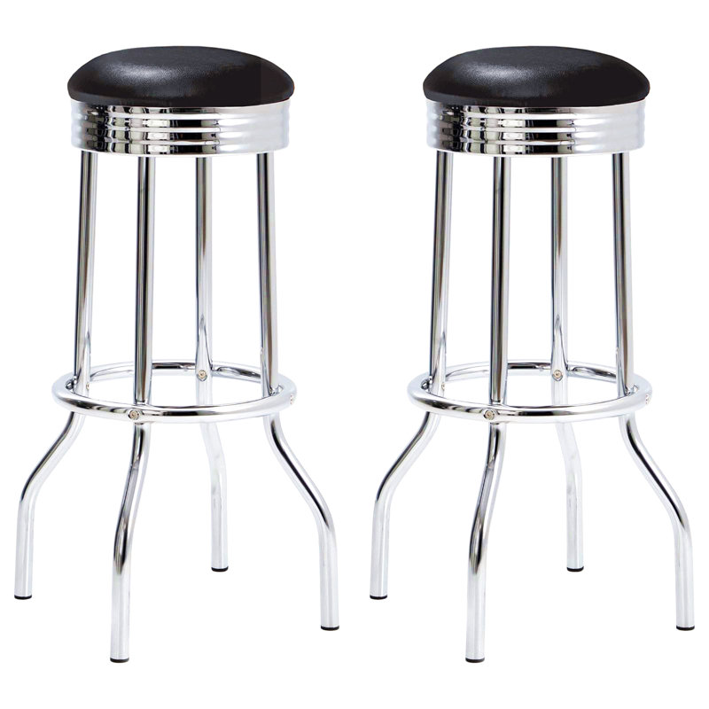 Tabouret de bar (ensemble de 2), Noir