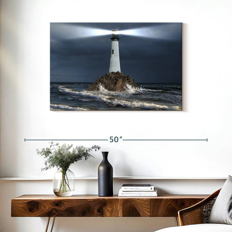 Faisceau lumineux du phare, H 24 po x l 36 po
