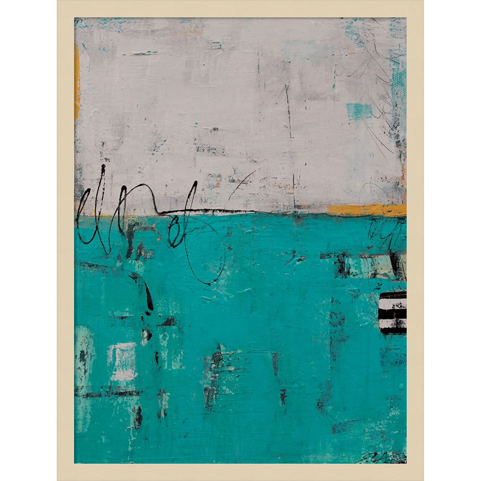 Urban Harmony by Mauro Wood Framed Wall Art Print, Brown, 25" H x 19" W