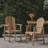 Outdoor Weather Resistant Acacia Wood Adirondack Dining Chairs (Set Of 2)-2034333268