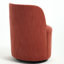 Fauteuil demi-tonneau pivotant rembourré avec coussin moelleux-129543142