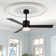 Newsom 52" 3-Blade LED Ceiling Fan with Light Kit and Remote Control