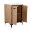 Base de meuble-lavabo avec lavabo, armoire de rangement avec portes, bois d'ingénierie