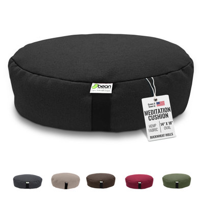 Coussin de méditation Zafu - Coussin de yoga naturel en chanvre