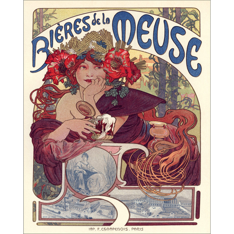 Bières de la Meuse, H 35 po x l 28 po