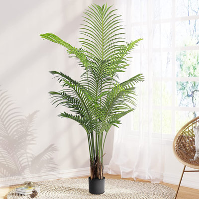 160cm Faux Fiddle Leaf Fig Tree in Cement Pot