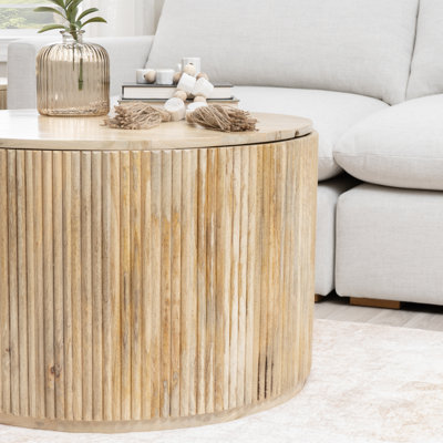 Table basse avec couvercle Sutton Naturel