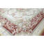 Hand-Knotted High-Quality Ivory and Red Area Rug