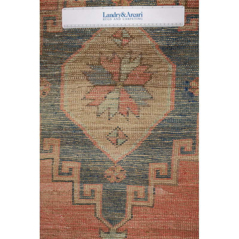 Vintage Turkish Village Rugs Wool Oriental Area Rug in Orange