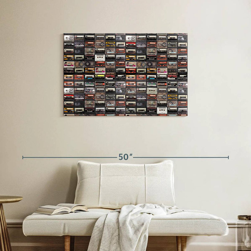 Abarca Audio Cassettes Collection, 24" H x 36" W