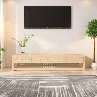 Nouveau meuble télé chinois moderne en bois massif
