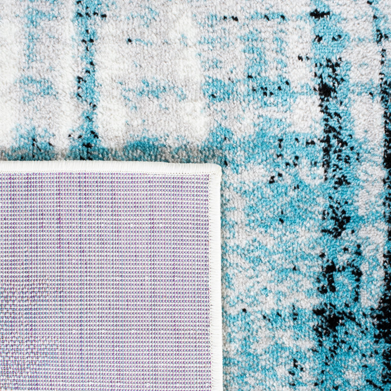 Skyler Performance Abstract Rug, Square 6'7"