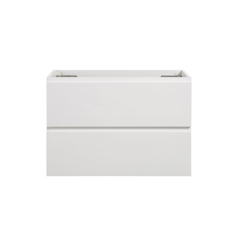 Base de meuble-lavabo mural sans lavabo Yorke, Blanc