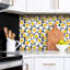 Self Adhesive Vinyl Splashback Wall Panel Sticker Tile Peel Stick 100x50 cm Cartoon eggs