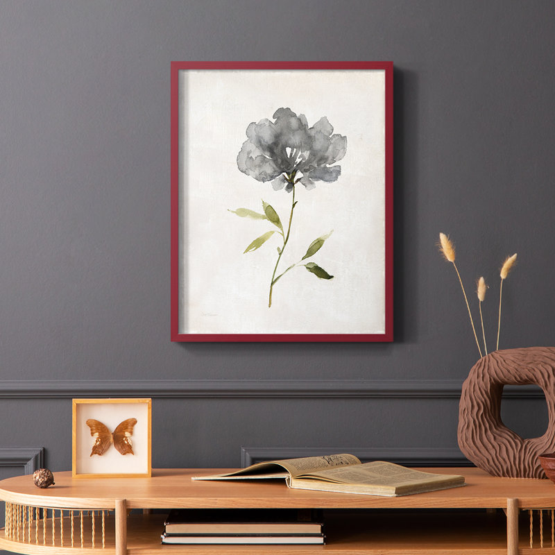 «Botanical Beauty I», reproduction encadrée - bois massif, Rouge, H 10 po x l 8 po