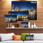 « cityscape sydney nightfall panorama cityscape », reproduction de photo sur toile tendue-26193971