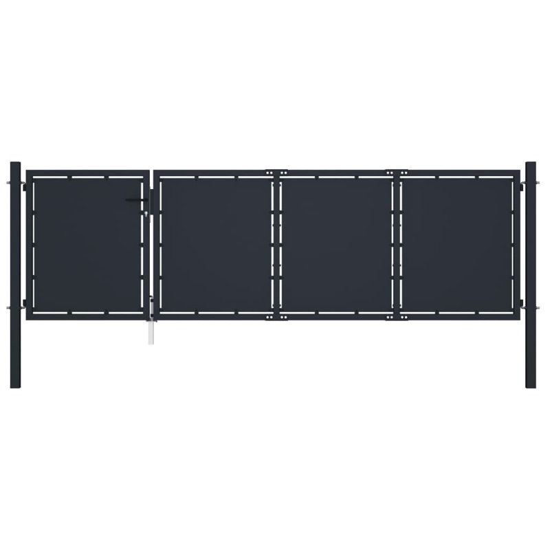 Melynnie Black Metal Gate, 125cm H x 350cm W