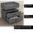 1 Set Nightstand with Adjustable LED Strip Light, 2-drawers, Large Storage Space, Suitable for Bedside Table, Coffee Table, Sofa Side Table or End Table for Study Desk-1849034343