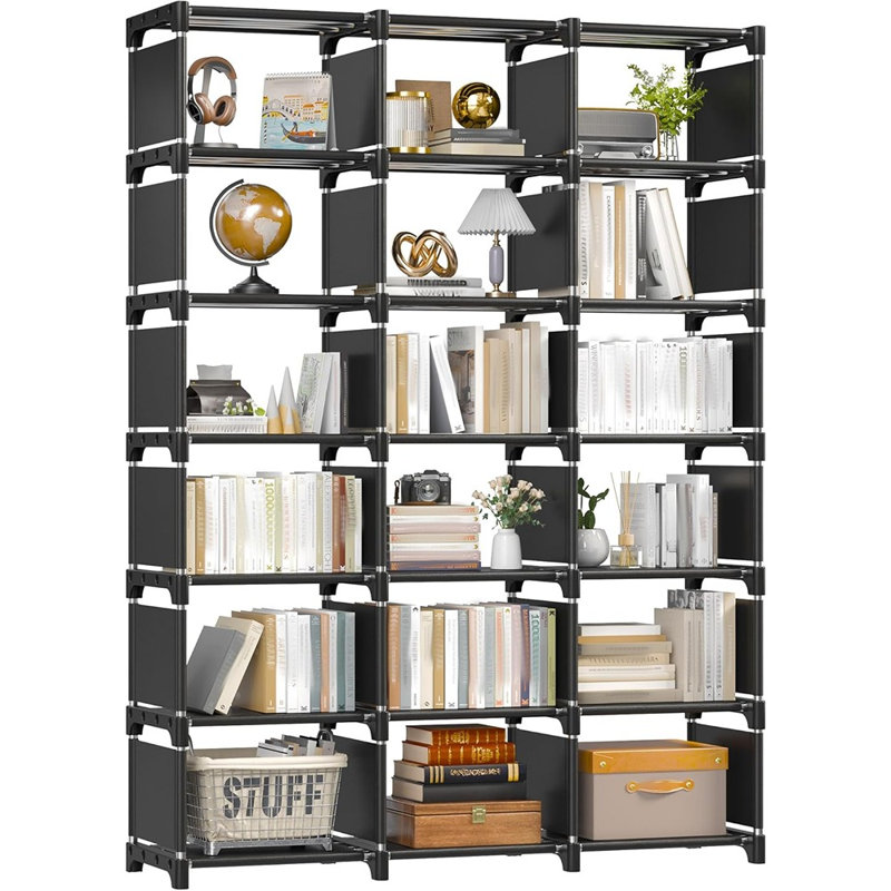 Étagère à livres, organisateur de rangement pour 18 cubes, grandes bibliothèques de bricolage ...