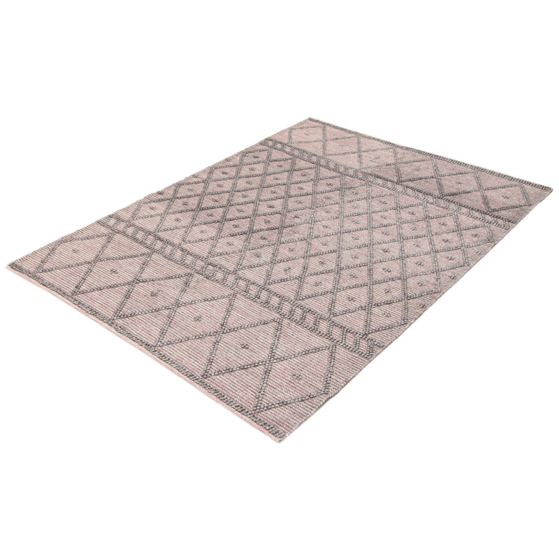 Tapis gris nouvel âge en laine 6 pi 1 po x 8 pi 8 po Dekwon