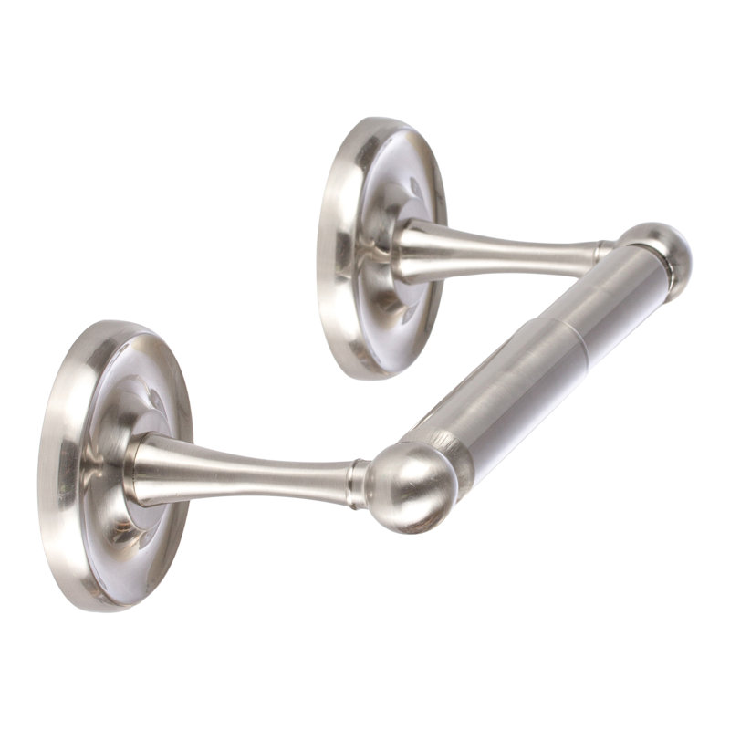 Pinedale Two-Post Paper Holder, Satin Nickel