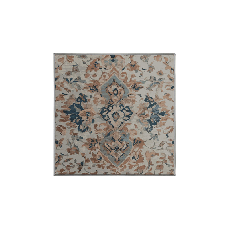 Silky Soft Plush Gray Area Rug, Square 8'
