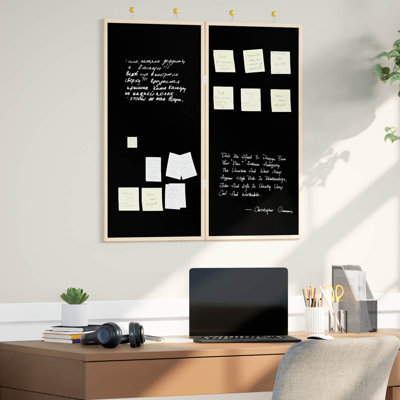 vidaXL Bulletin Board Folding Manual Solid pine wood Office Supplies Pin Memo