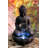 Resin Meditating Buddha Fountain with LED Light