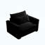Fauteuil d'appoint 51 po en velours côtelé-1261887845