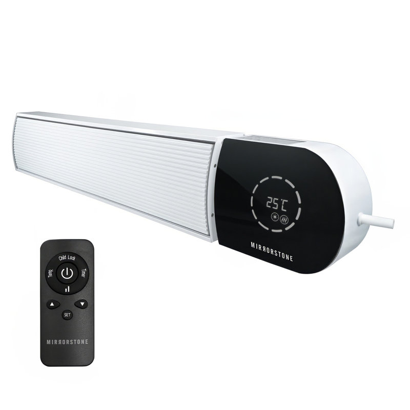 Ionis Infrared Bar Heater, Wi-Fi & Remote Controlable , Black/White, 67" H x 1261" W x 150" D