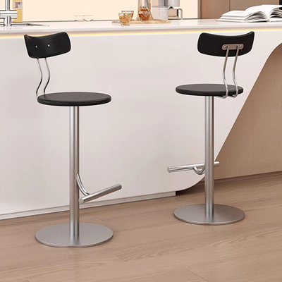 Chaise basse argentée (lot de 2)