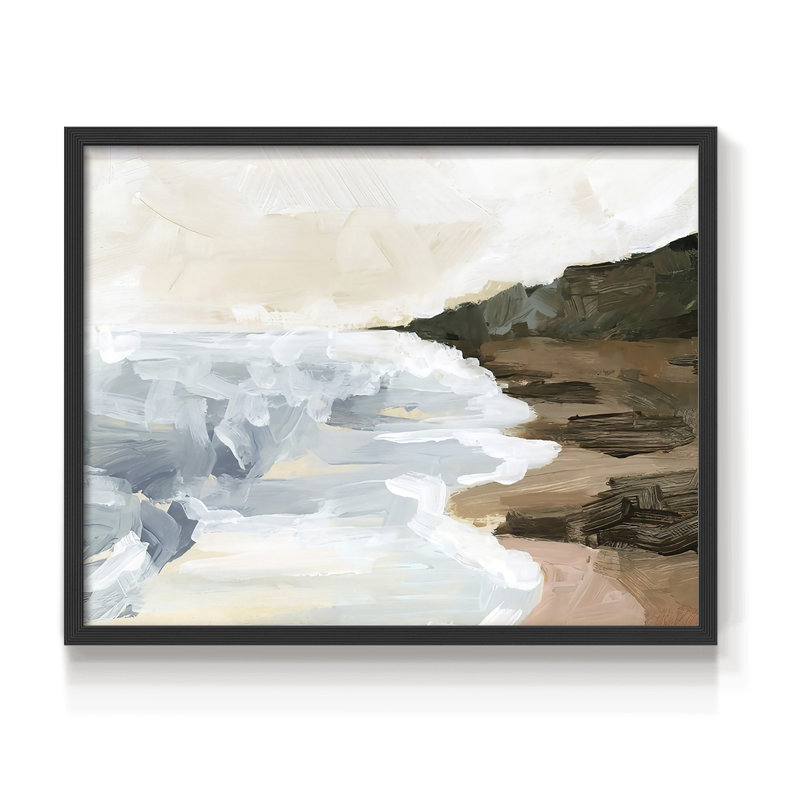 Cove Break II - reproduction encadrée - réarmable, H 11 po x l 14 po, Noir, noir, noir, noir