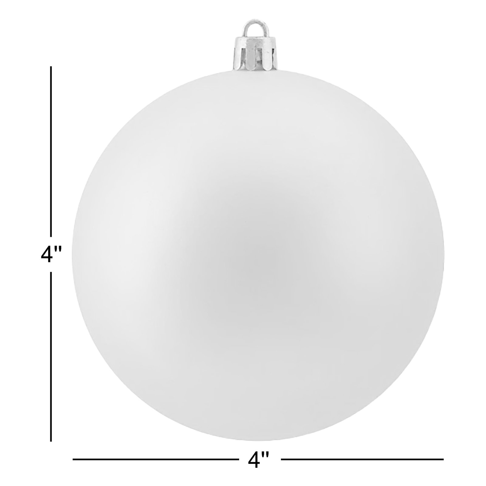 4" Shatterproof Bauble, Gold