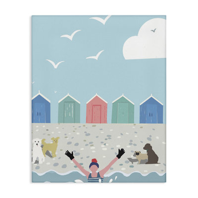 «Dog Friends on Beach» par Betty Boynes